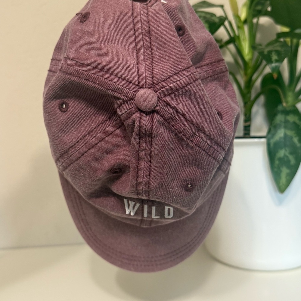 NWOT Wild Embroidered Purple Cap - Picture 3 of 9